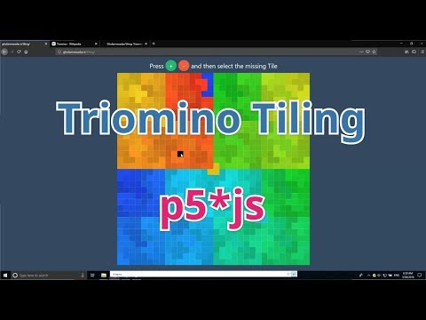 Triomino Tiling Algorithm (Python + p5js)