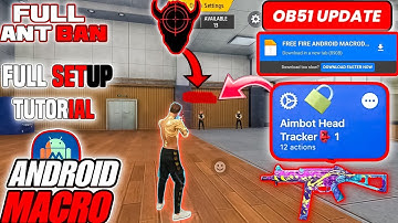 free fire android 👾macro sensi 🎯tutorial | 💣macro Droid full SET UP tutorial ☠️ FULL ⚙️ SETTINGS 