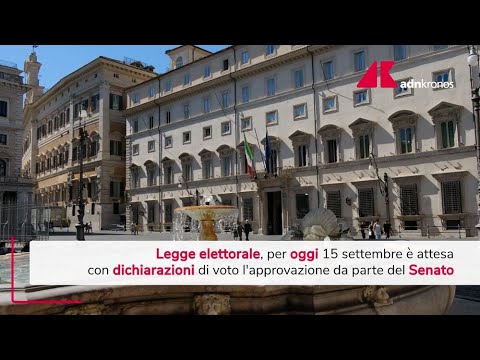 Video Legge elettorale, oggi il voto in Senato