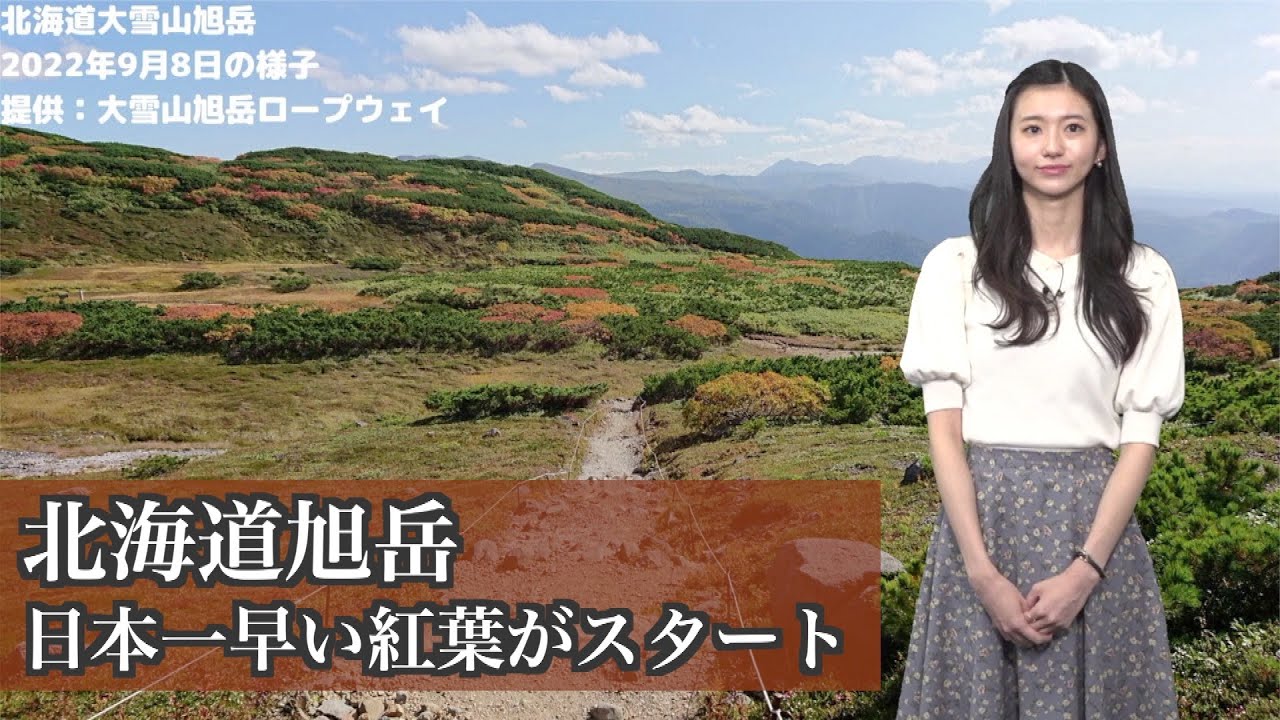 北海道旭岳 日本一早い紅葉がスタート Youtube