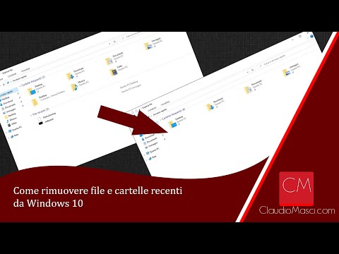 Video: Come Rimuovere Attività Per File E Cartelle