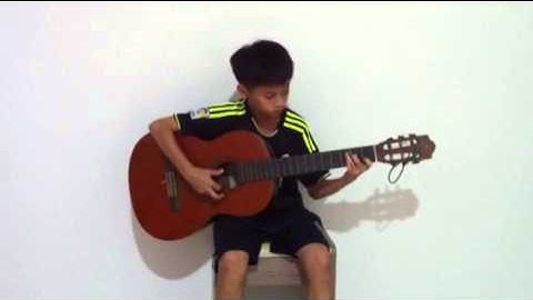 Indonesia Pusaka on a Classical Guitar