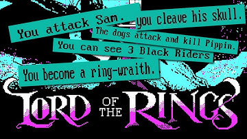 Playing a LOTR Text Adventure from 1986!
