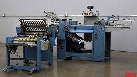 1998 MBO B20 Pile Feed Paper Folder w/ 8 Page Unit and Mobile Delivery