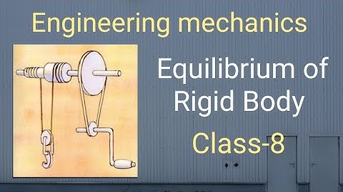 Engineering Mechanics Class-11 (Equilibrium Of Rigid Body CP-1, Part-8) In Telugu