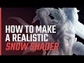 How to create a realistic snow shader with maya  arnold