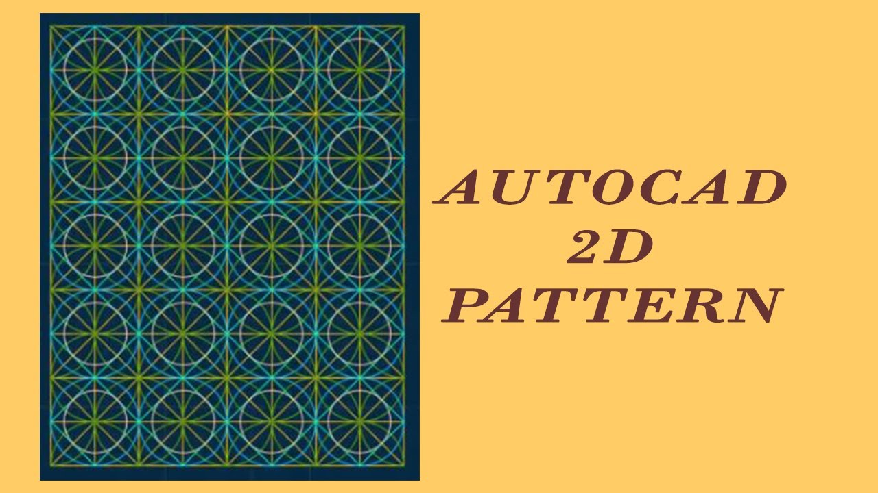 how to make complicated patterns in AUTOCAD (AUTOCAD TIPS)| Madiha ...
