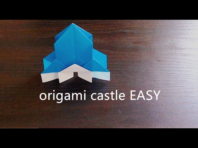 How to make an origami paper Church/Castle - Very easy! 非常簡單的折紙教堂/折紙城堡！ class=