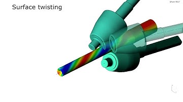 Three roll skew rolling. Simulation on QForm UK
