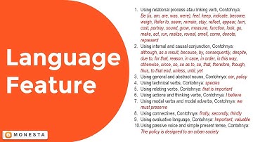 MONESTA VIDEO - ANALYTICAL EXPOSITION TEXT