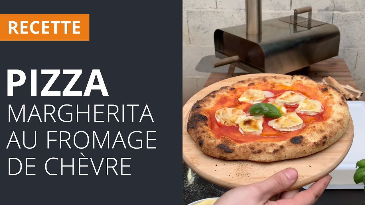 [RECETTE] Pizza Margherita au fromage de chèvre avec un four à pizza au
