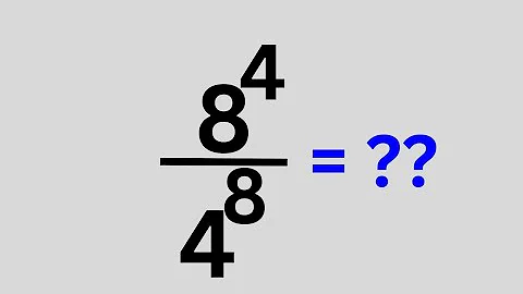 A Beautiful Exponent Problem 8^4/4^8=??