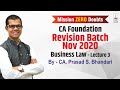 CA Foundation : Business Law - Revision Lecture No. 3 : By CA. Prasad S. Bhandari