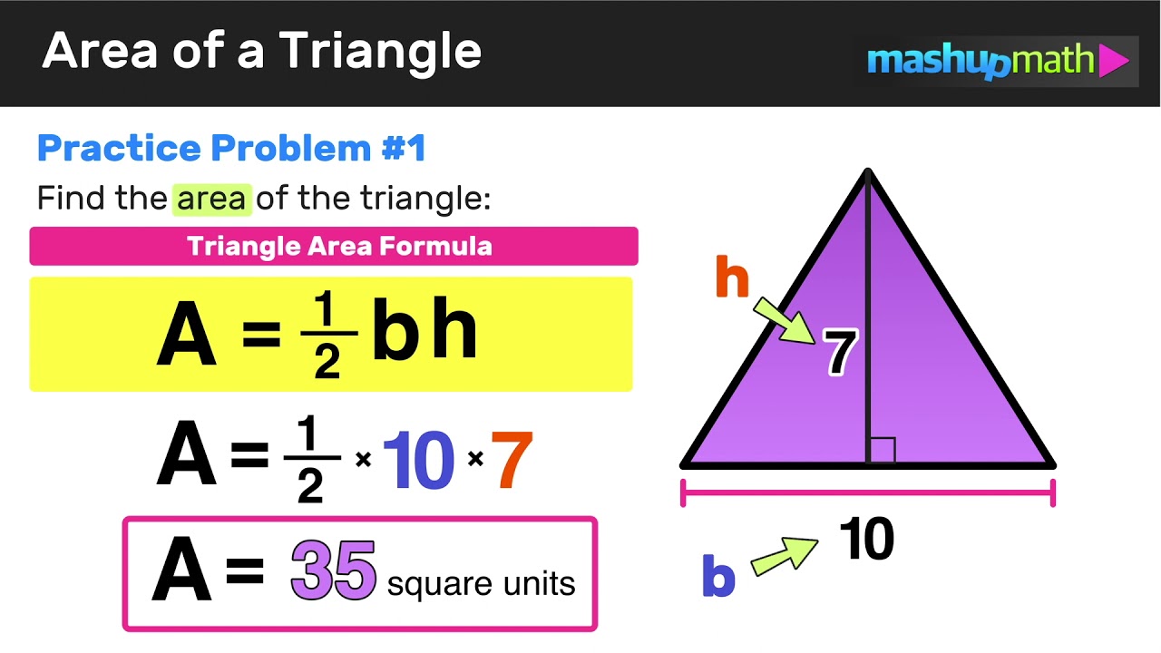 Geometry: How To Solve The Area of a Triangle