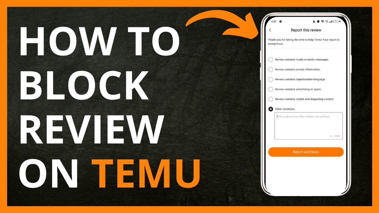 How To Block Review on Temu in 2024 - YouTube