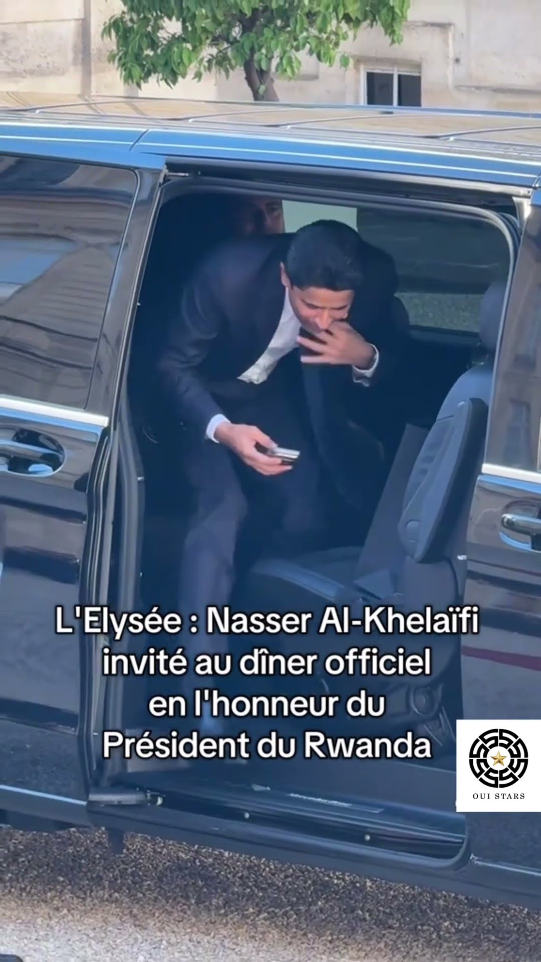 The arrival of Paris Saint-Germain President Nasser Al-Khelaifi at the Élysée r…