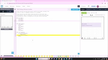 python 1.15.8 სავარჯიშო - Debug: random hurdle / codehs.com / პროგრამირება / ლევან ნიშნიანიძე