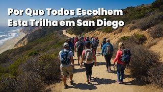 A INCRÍVEL e Mais FAMOSA Trilha de San Diego [Trilha de Torrey Pines] Locais Para Visitar Nos EUA!