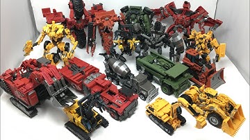 DEVASTATOR! TRANSFORM & COMBINE 8 Transformers Studio Series Constructicons Transformation Tutorial