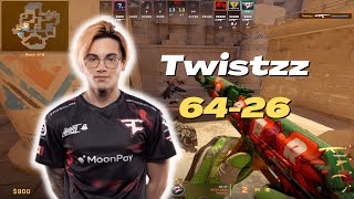 【POV+Utility】Twistzz (64-26) w/YEKINDAR (Anubis) | FACEIT Ranked | Nov 20, 2023