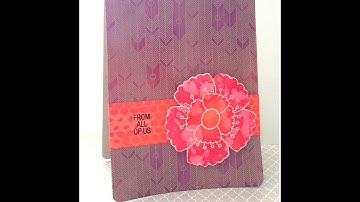 Distress Inks and Heat Embossing