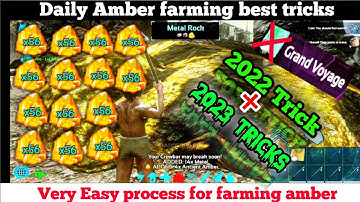 How To Farm Amber In Ark Mobile | Farm Amber Without Grand voyage | 2022 Tricks | #shorts