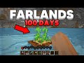 I Survived 100 Days in THE FARLANDS in Hardcore Minecraft... Minecraft 100 Days