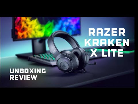 Razer Kraken X Lite Essential gaming head set! Unboxing Review