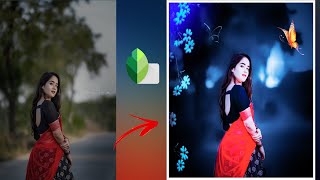 Snapseed Butterfly photo editing background change Editing face cleaning smooth Bangla screenshot 3
