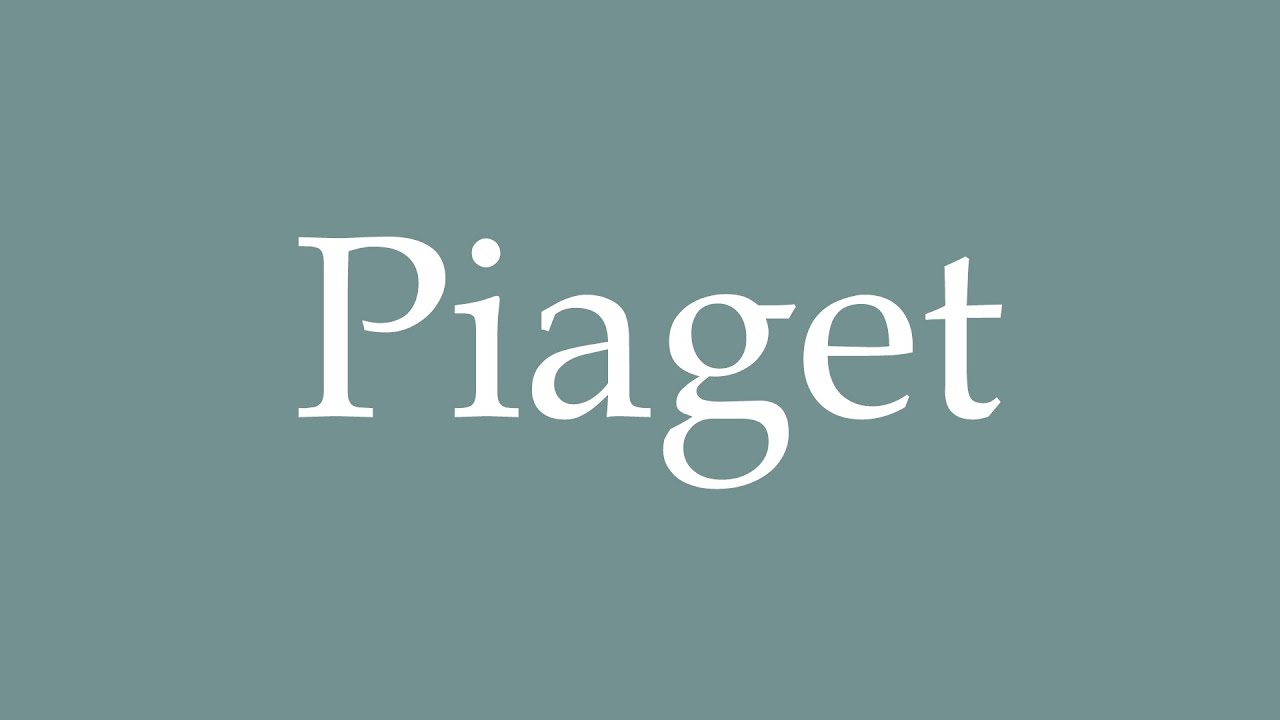 How to Pronounce Piaget Correctly in French