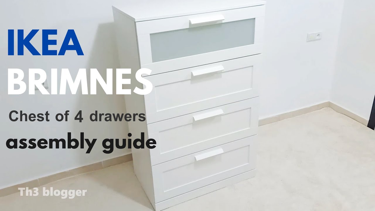 Easy to Follow Brimnes 4 Drawer Dresser IKEA Tutorial - YouTube