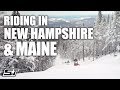 Polaris snowmobile adventure in new hampshire  maine