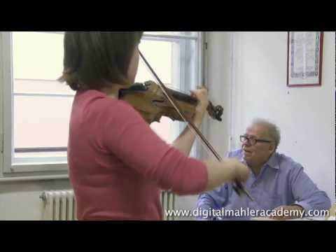 DMA 005-13 Rainer Kussmaul violin lesson, Elgar La Capricieuse (CLIP)