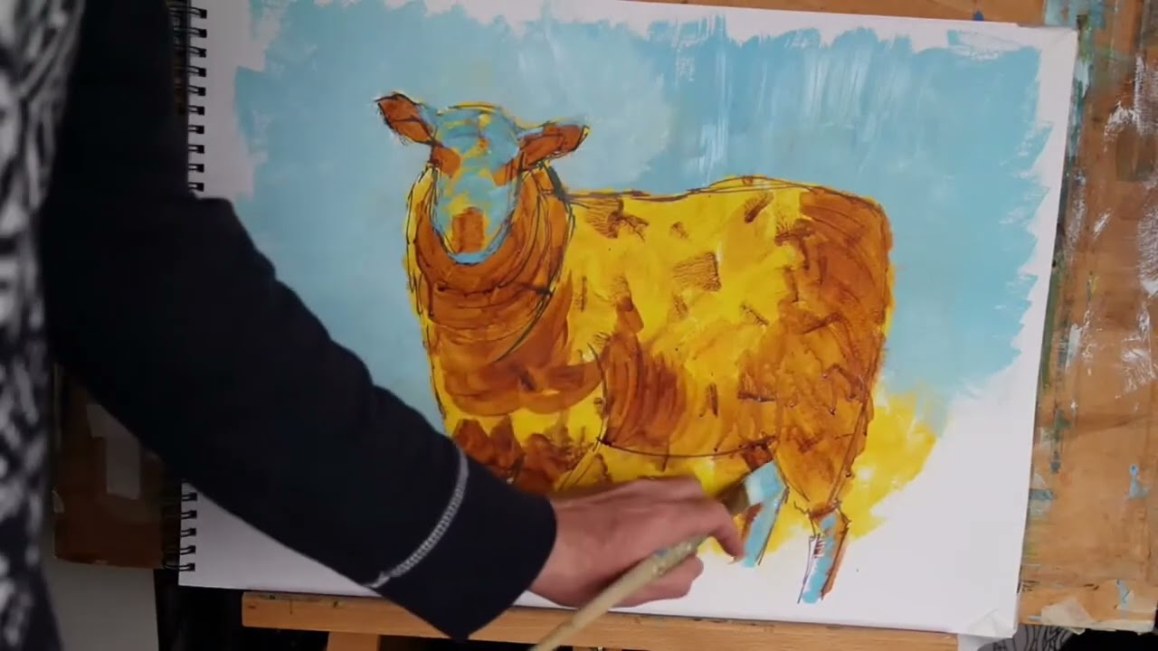 How To Use A Color Beginning - Sheep Painting Pt 2 of 5