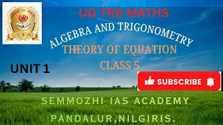 HORNER'S METHOD &amp; CARDONS METHOD UNIT-1 ALGEBRA&amp;TRIGONOMETRY UGTRB MATHS 1 SIA