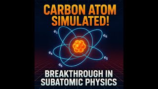 Carbon Atom Simulation | Nucleus Dynamics | How an atom looks like | Real-time simulation