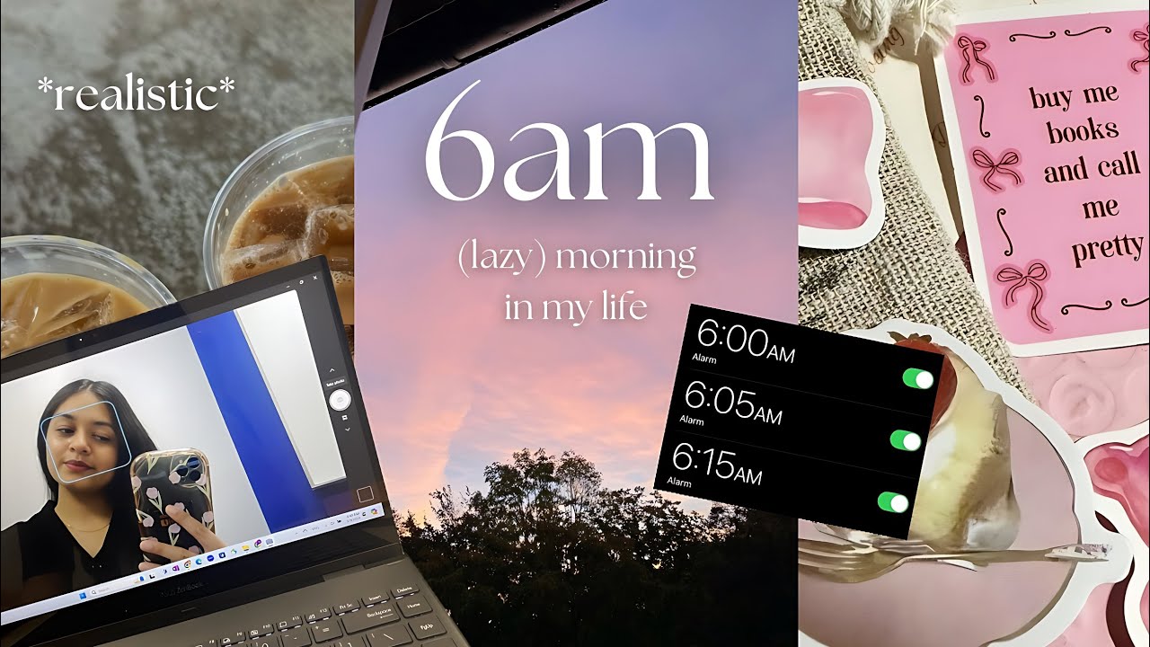 *realistic* 6am lazy morning routine 🌥️ | ordinary, not very aesthetic, but cozy life in my 20s