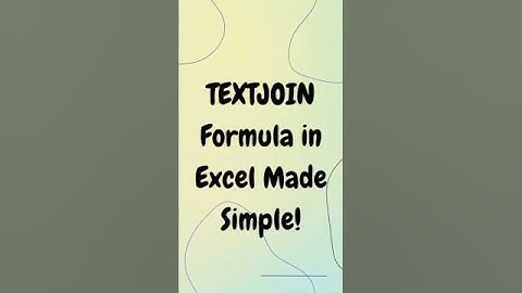 This Excel Formula Will Save You Time! (TEXTJOIN)