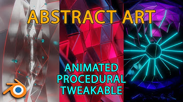 Make abstract animated art in Blender