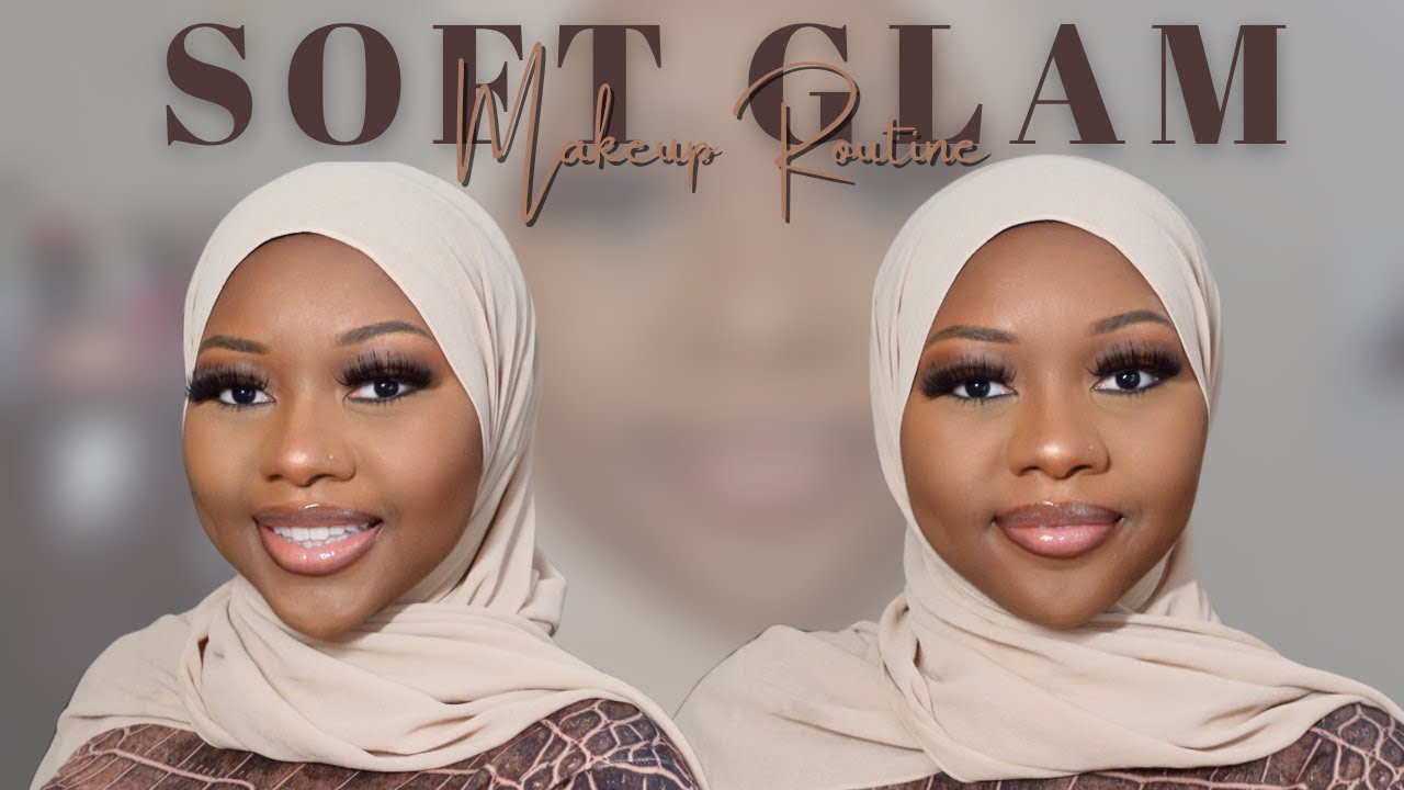 *DETAILED* Soft Glam Makeup Routine for Darkskin WOC | Beginner ...