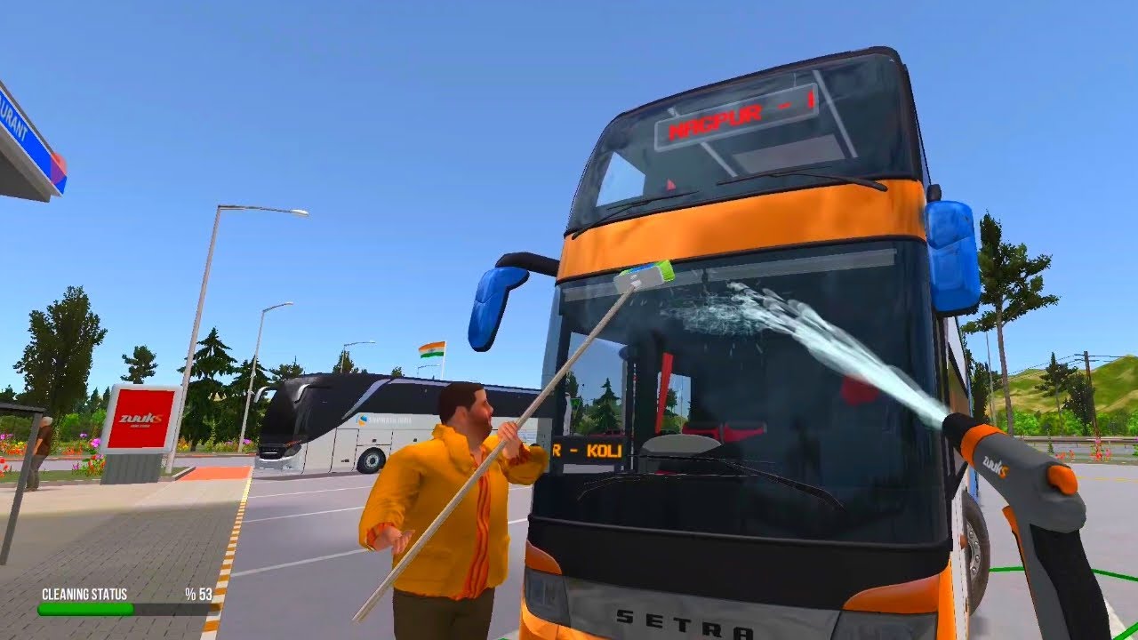 Bus Simulator ultimate Bus Water Washing In Hotel|Bus Simulator ...