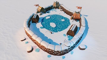 Stylized ice village in Unity (hdrp & urp)
