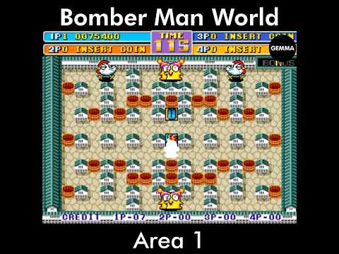 Bomber Man World 1992 Area 1 Arcade Game By Irem