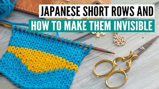 How to knit Japanese short rows &amp; how to make them invisible [in 4k]