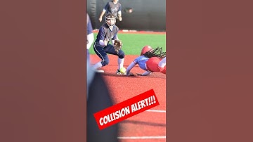 🥎💥 Epic Collision at 2nd Base – Interference? #softball