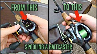 How to put line on a Baitcasting reel (Braid and mono)