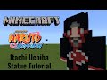 Minecraft | How To Make a Itachi Uchiha Statue (Naruto Shippuden)