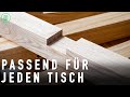 So baust du dir ein TISCHGESTELL aus HOLZ! | Esstisch selber bauen #2 |Jonas Winkler