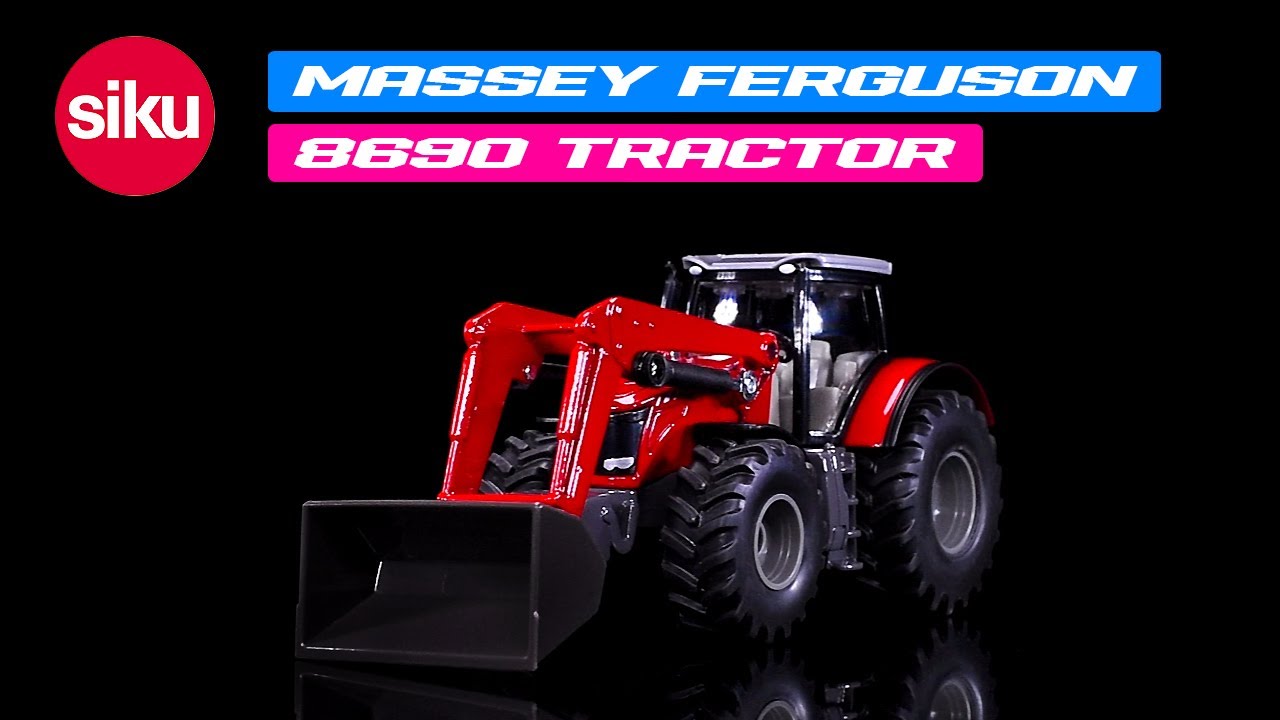 Massey Ferguson 8690 Tractor with Front Loader Red 1/50 Diecast Model ...