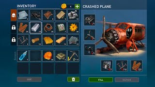 Raft Survival Ocean Nomad Crashed Plane Repair Gameplay screenshot 4